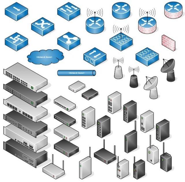 Awesome Libreoffice Network diagram icons